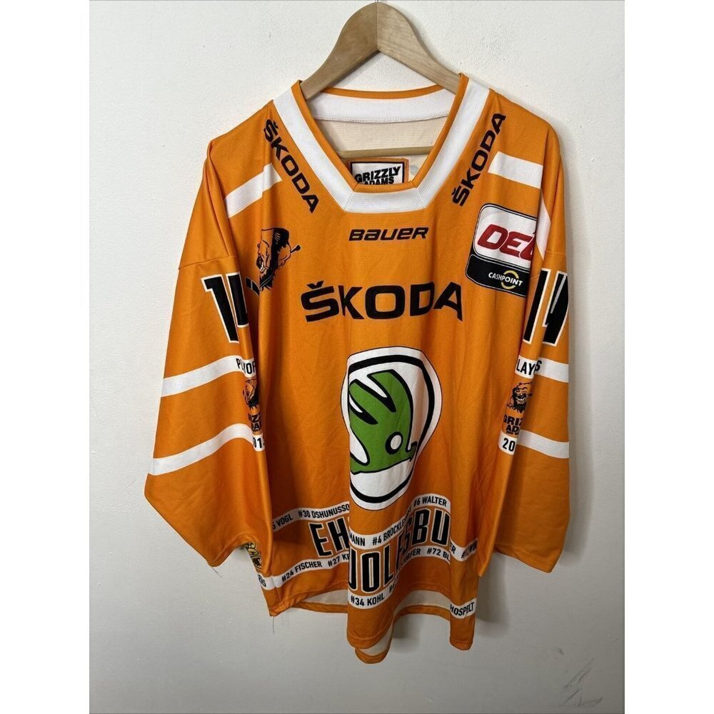 Grizzly Adams Wolfsburg Jersey Men XL Milley #14 Germany EHC Hockey Jersey